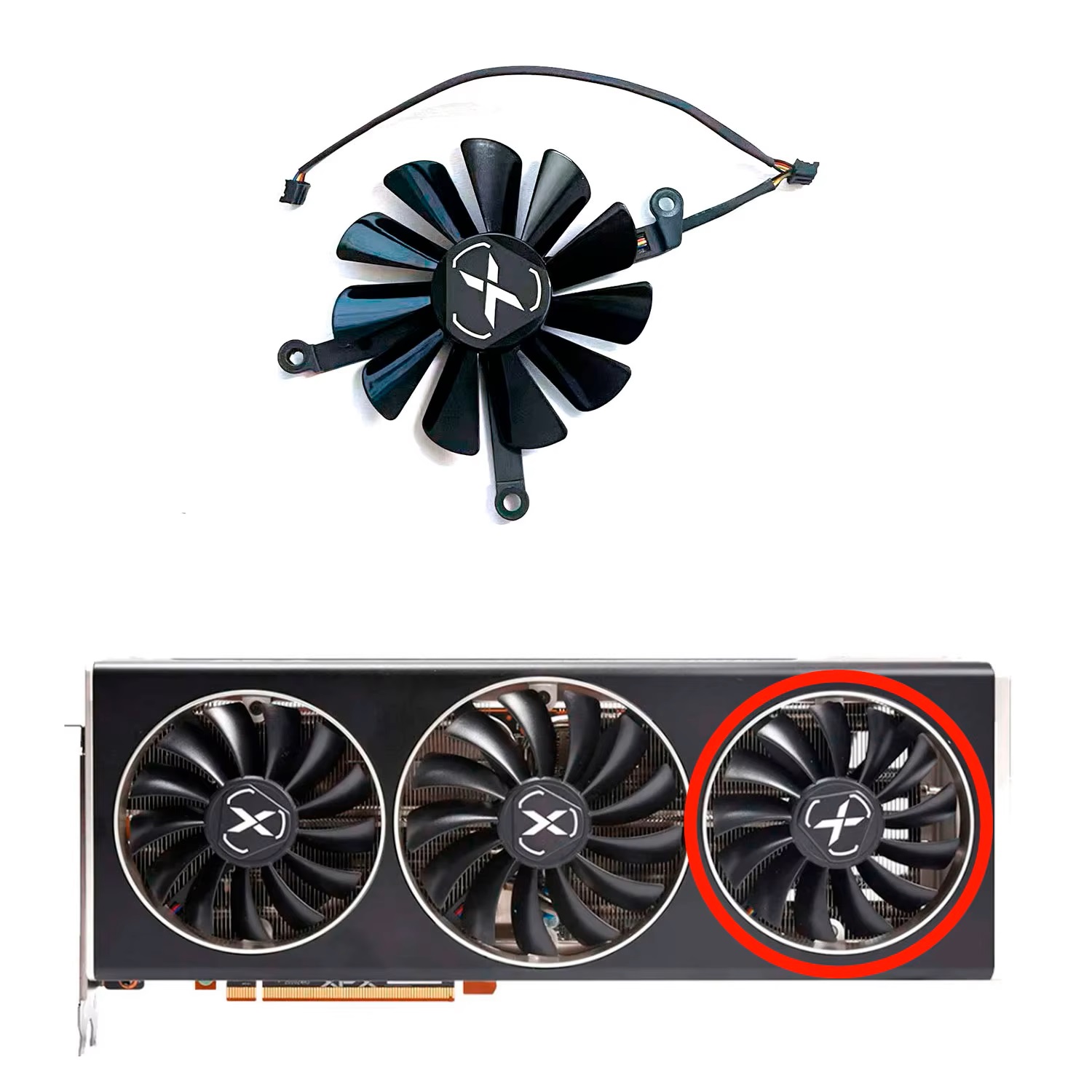 Kipas GPU DIY baru 4PIN 95MM 8 - Rx 6700 Xt 12Gb Graphics Card ulasan dan harga
